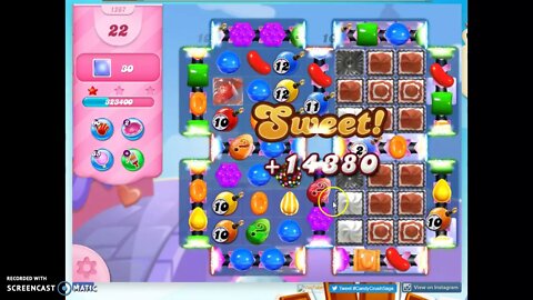 Candy Crush Level 1267 Audio Talkthrough, 3 Stars 0 Boosters