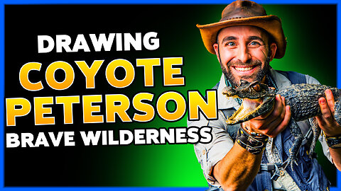 Coyote Peterson (Brave Wilderness) - SPEED DRAW - Desenhos realistas