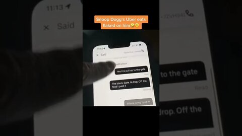 SNOOP DOGG'S UBER EATS FLAKED ON HIM | RANDOM ROADHOUSE