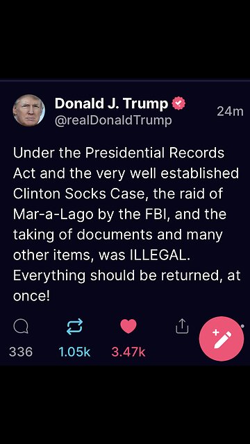 Mar a lago raid was illegal