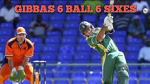 Gibbas Six Sixes one over Cricket 😱😱😱