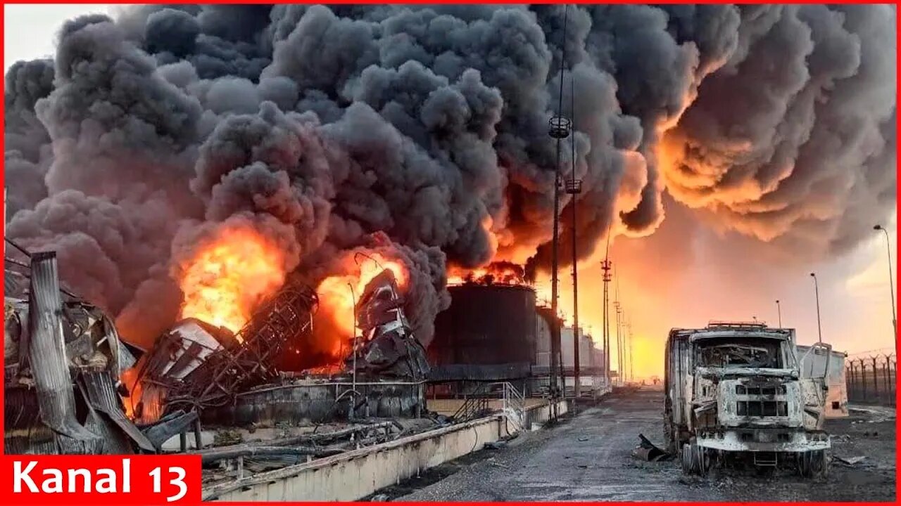 The fire at the oil base in Rostov reached a record level - 14 reservoirs were destroyed