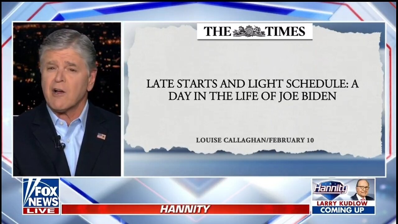 Hannity: Joe Is Back Hiding In His Basement