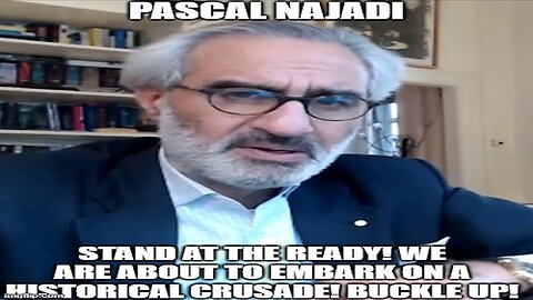 Pascal Najadi: Stand At the Ready! We Are About to Embark on a Historical Crusade! Buckle Up! #WWG1WGA 🤝 #SemperSupra 🇺🇸🤝🇺🇸