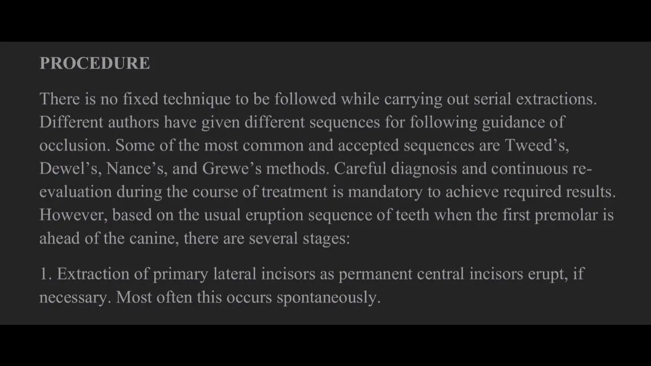 Orthodontics L11 (Serial Extraction)