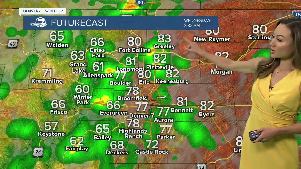 Thunderstorms with locally heavy rain for the mountains, metro and plains