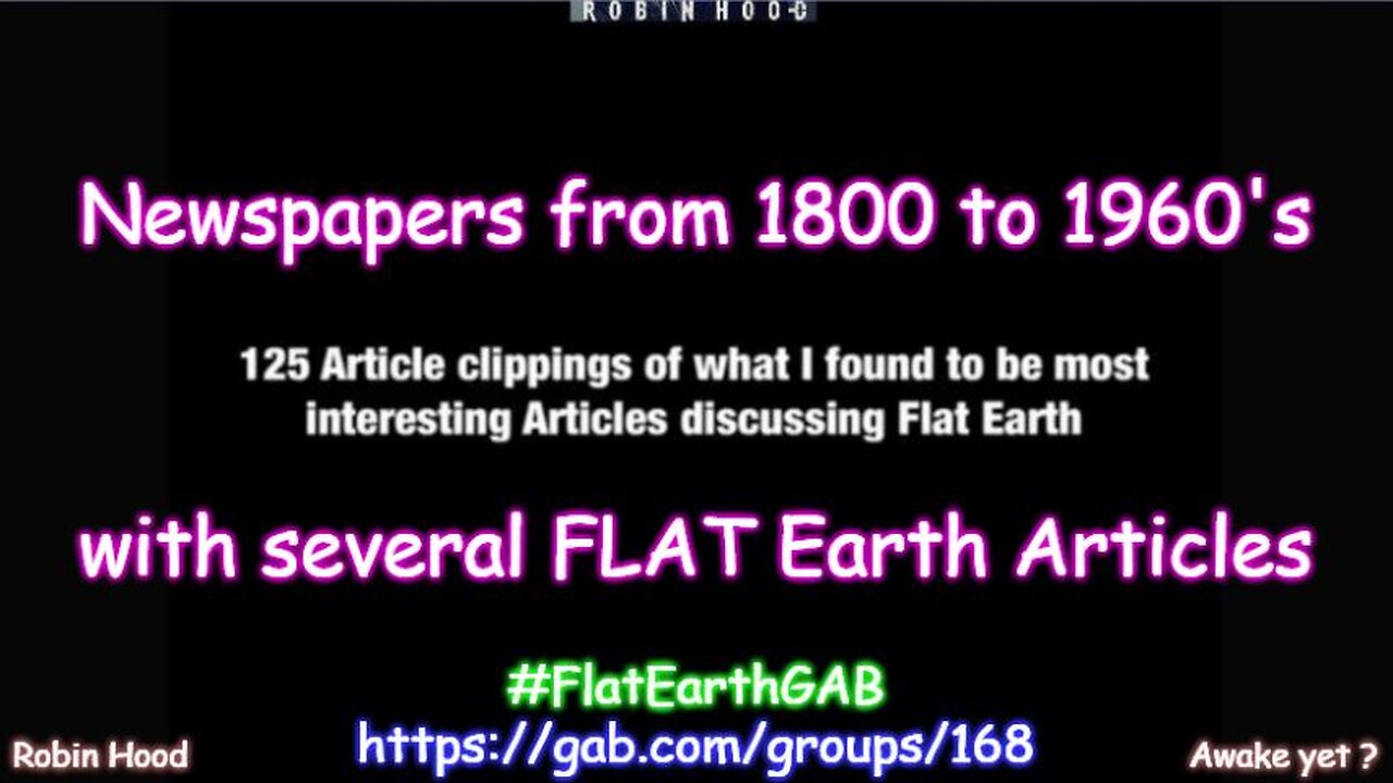 Newspapers from 1800-1900’s - FLAT Earth Articles