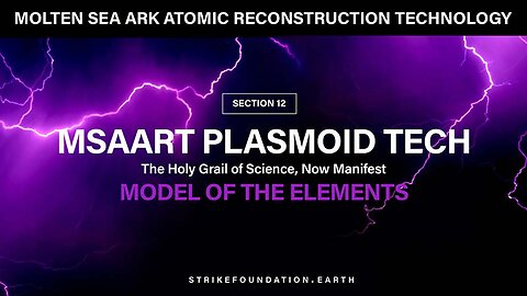 Section-12: MSAART PLASMOID TECH: The Holy Grail of Science, Now Manifest / MODEL OF THE ELEMENTS