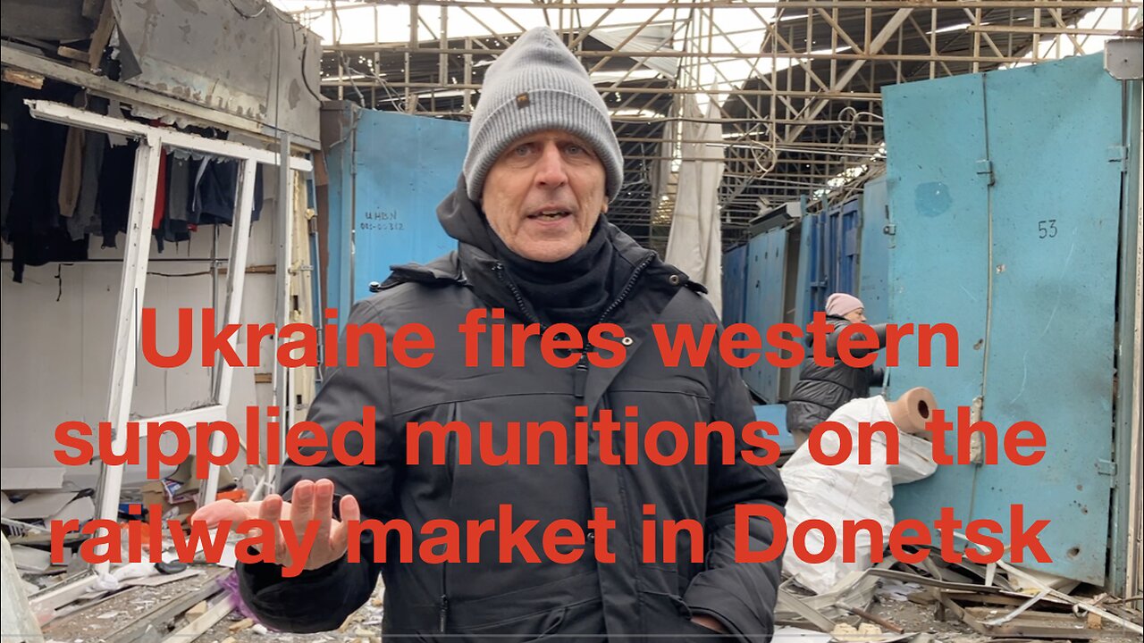 Ukraine fires western supplied munitions on the railways market in Donetsk