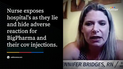 Nurse Exposes Hospital Lies and Cover Up of Adverse Events