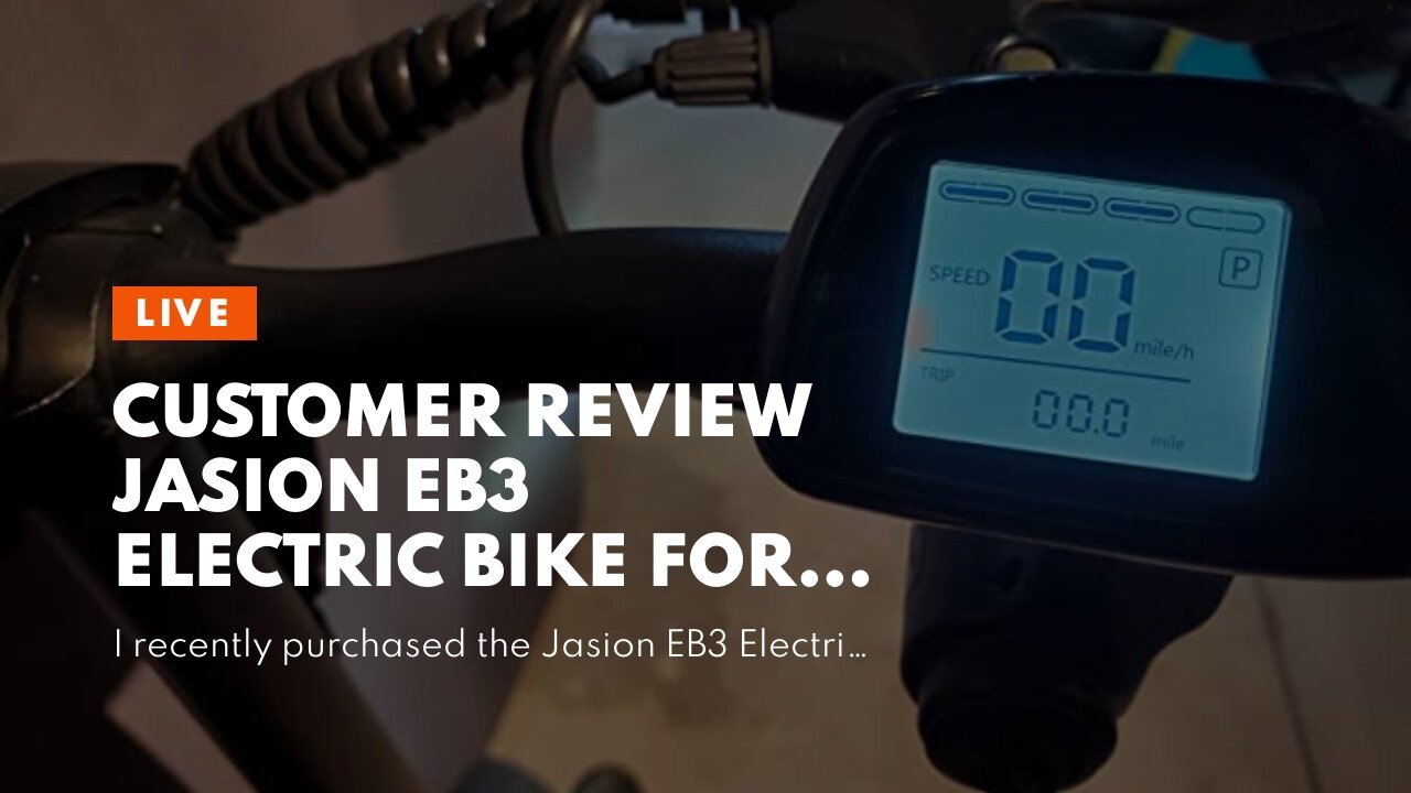 Customer Review Jasion EB3 Electric Bike for Adults 21mph Folding Adults Electric Bicycles, 350...