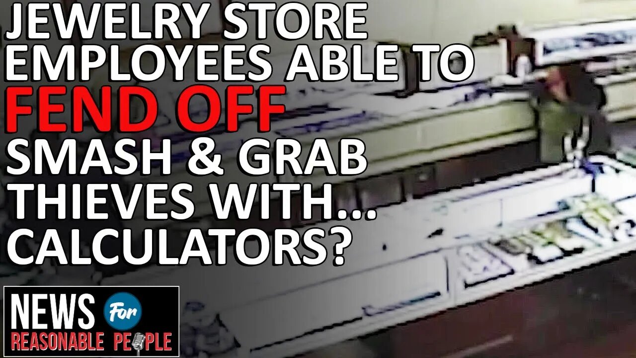 Incredible video of a California Jewelry Store Clerk Fighting Back Against 3 Smash and Grab Thieves