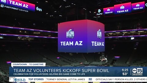 Team AZ volunteers kickoff Super Bowl