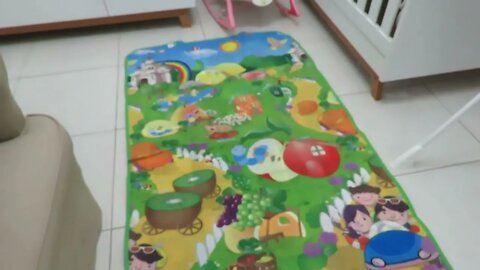 Tapete Infantil Dupla Face 100x180cm Piquenique + Wincy