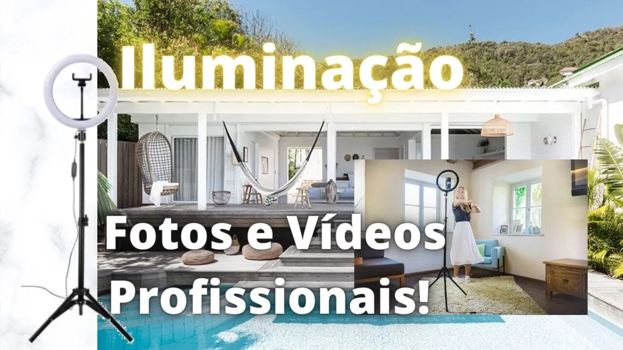 Led Ring Light com Tripé - Iluminação Top para Vídeos e Fotos mais Profissionais! | Geekmedia