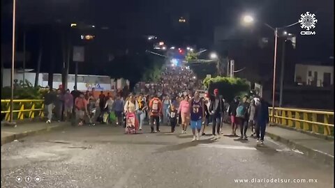 A huge caravan is making its way toward the border, attempting to cross before Trump takes office.