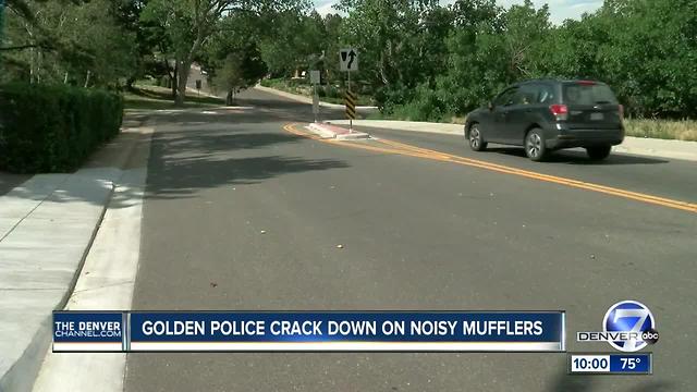 Golden police cracking down on noisy, modified mufflers