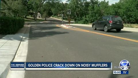 Golden police cracking down on noisy, modified mufflers
