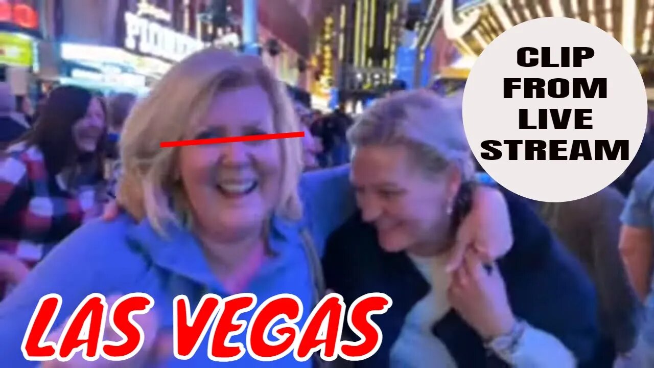 LADIES DANCING Clip from LIVE STREAM on Fremont Street LAS VEGAS - Join the Fun and SUBSCRIBE