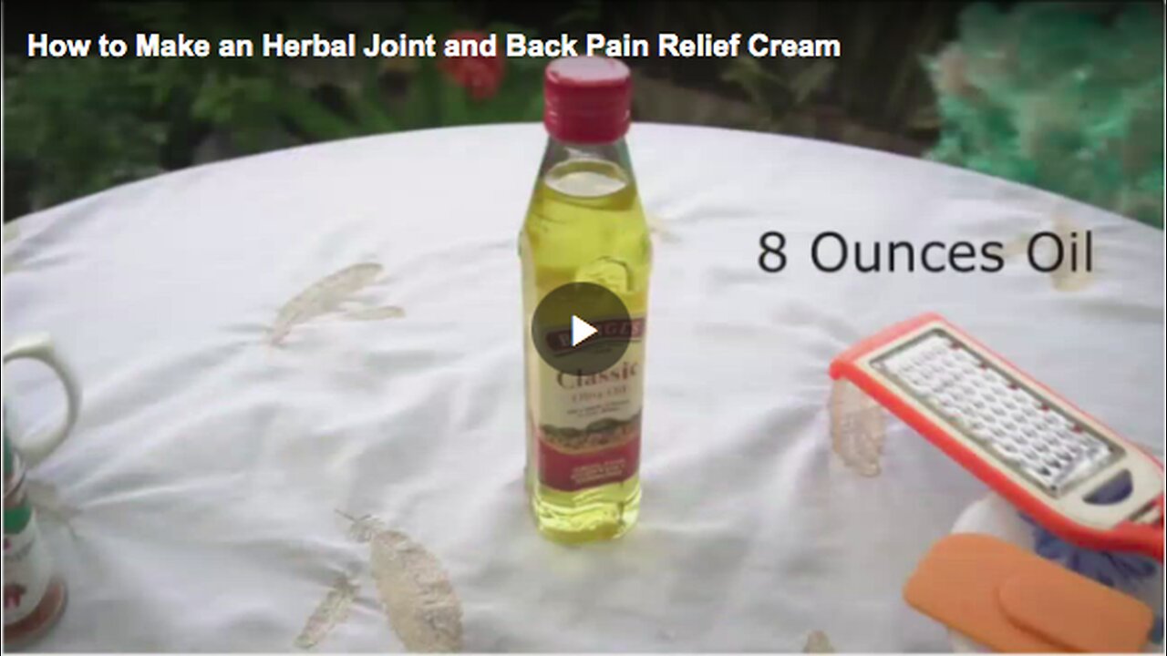 Learn how to make a hot pepper cream for joint and back pains