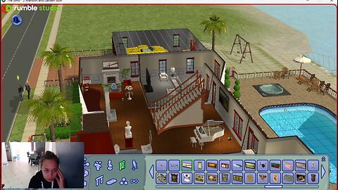 Finishing Beach Mansion Build (Sims 2)