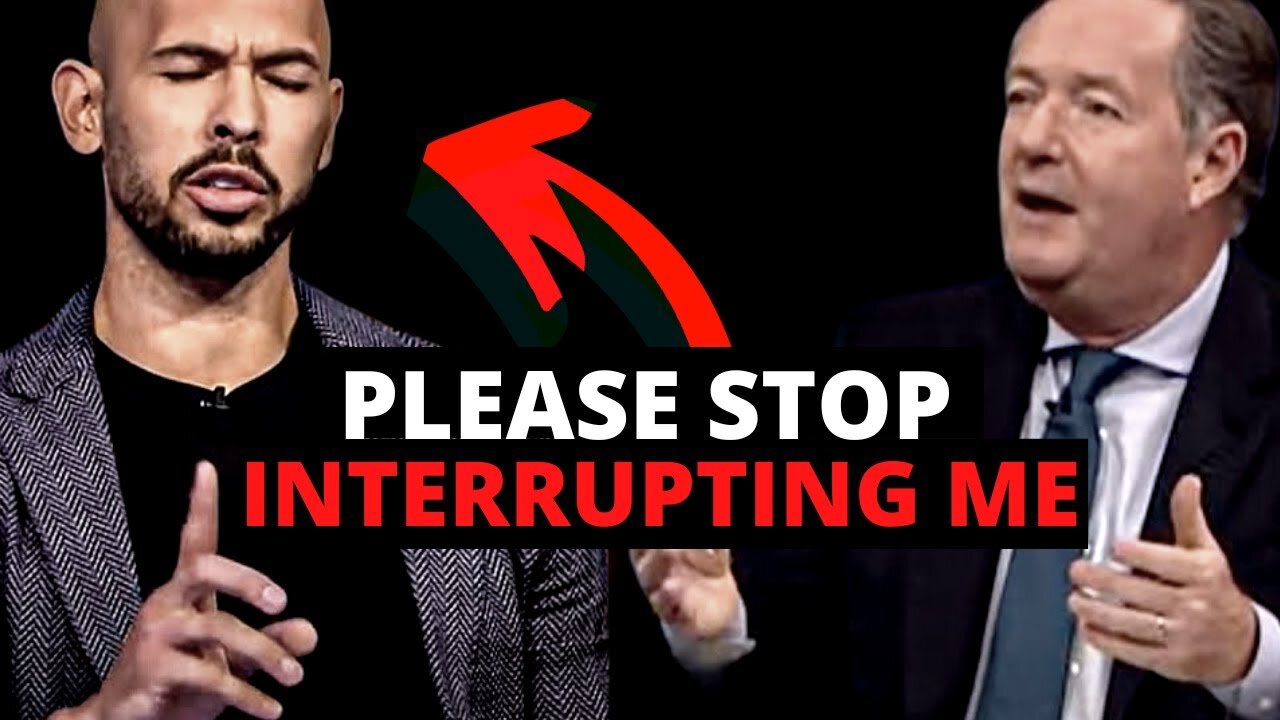 5 Minuets Of Pierce Morgan INTERRUPTING Andrew Tate _ The Coffee Pod