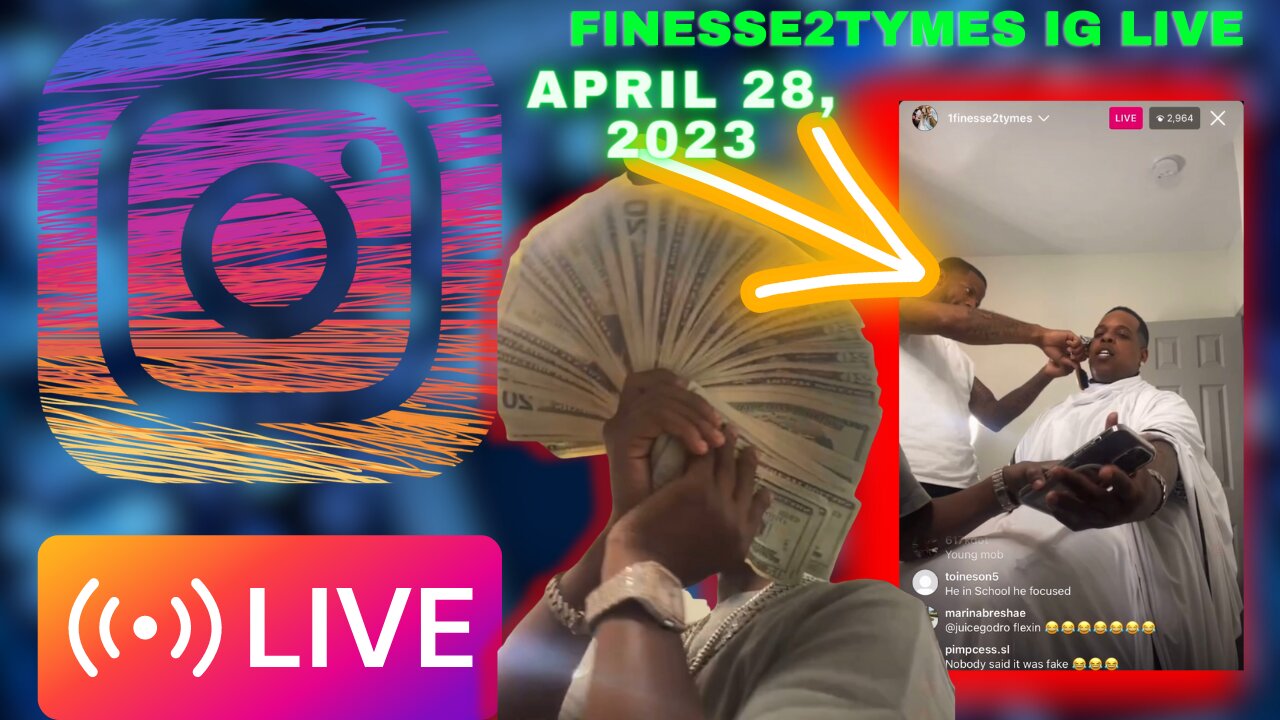 FINESSE2TYMES IG LIVE: FngKing Takes Over Finesse2Tymes Live And Flex His Iced Out Jewelry(28/04/23)