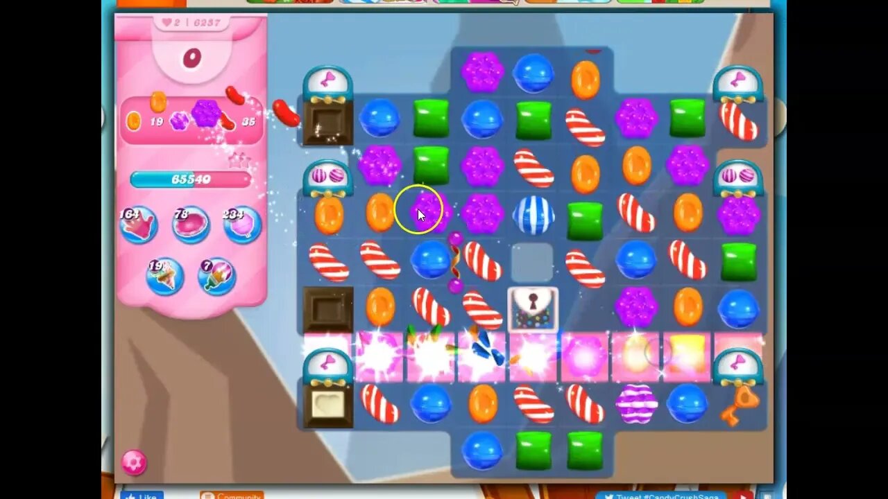 Candy Crush Level 6257 Talkthrough, 25 Moves 0 Boosters