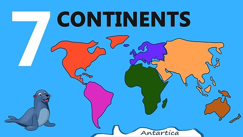 7 Continents Names - Continents of the World - Seven continents video for kids - Continents Names