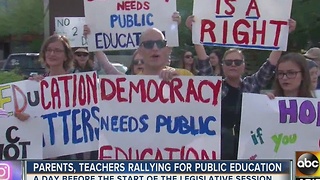 Arizona parents, teachers rally against Secretary of State