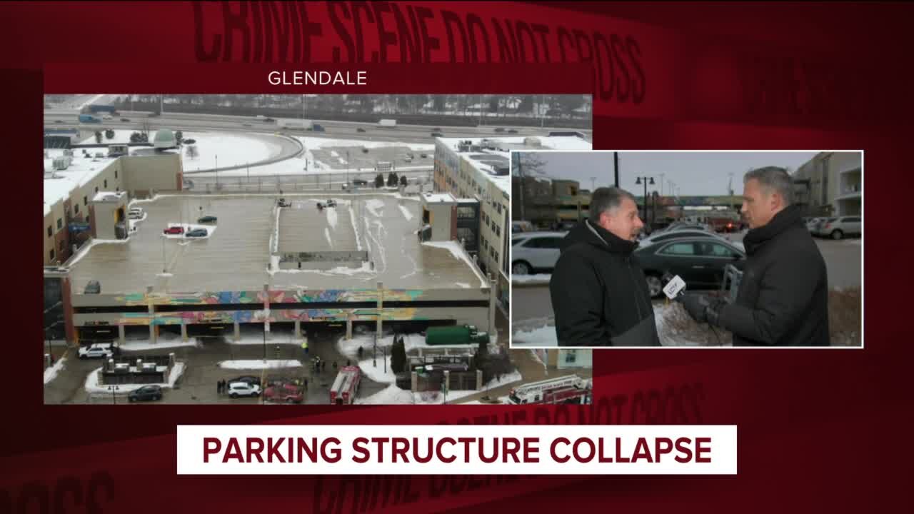 Parking structure collapse at Bayshore Mall