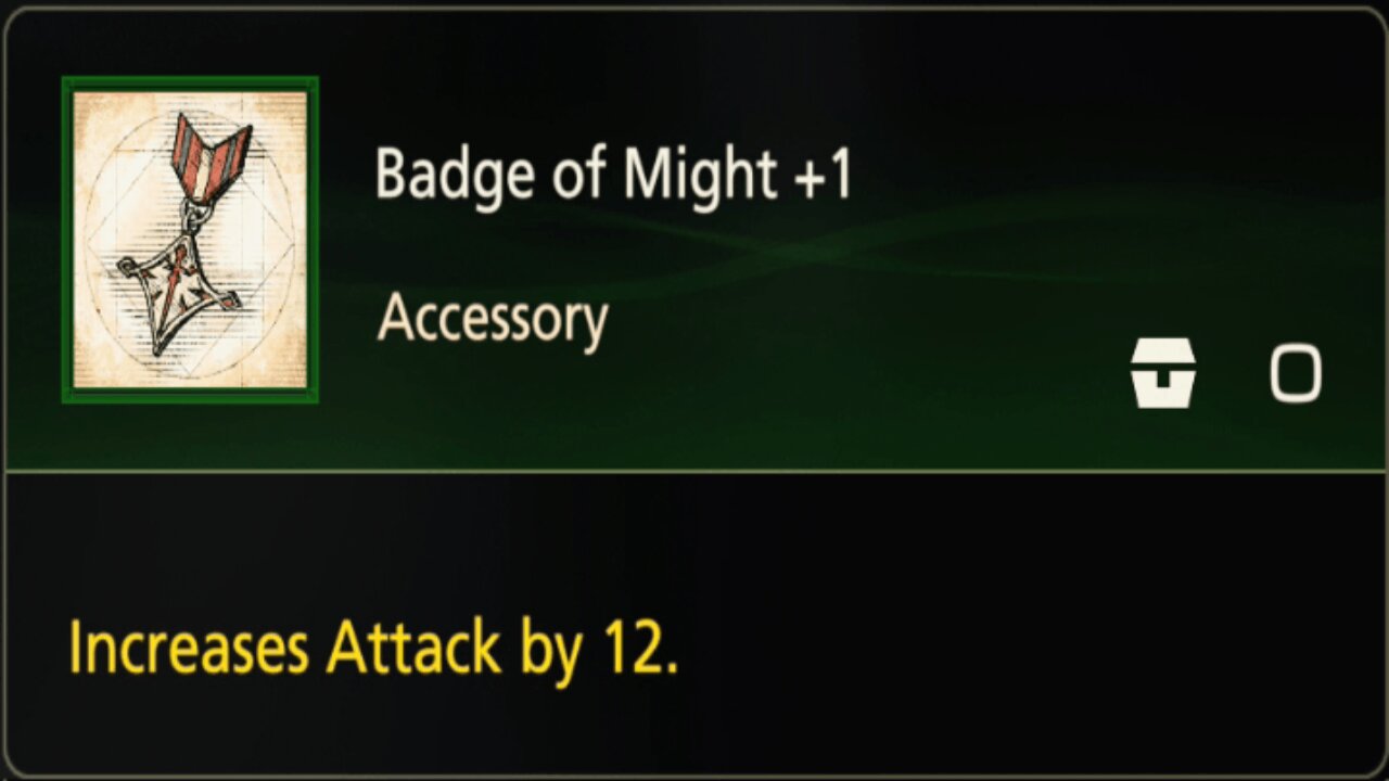 Final Fantasy 16 Badge of Might +1