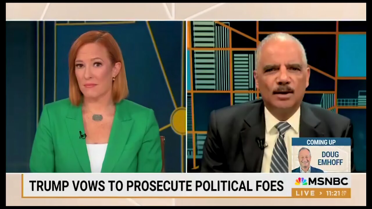 Eric Holder Claims DOJ Never Went After Political Enemies