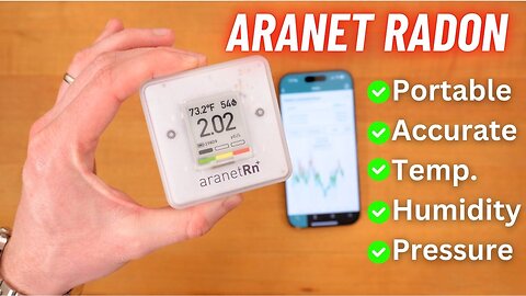 Aranet Radon Sensor Plus REVIEW! // ESSENTIAL Home Radon Detector