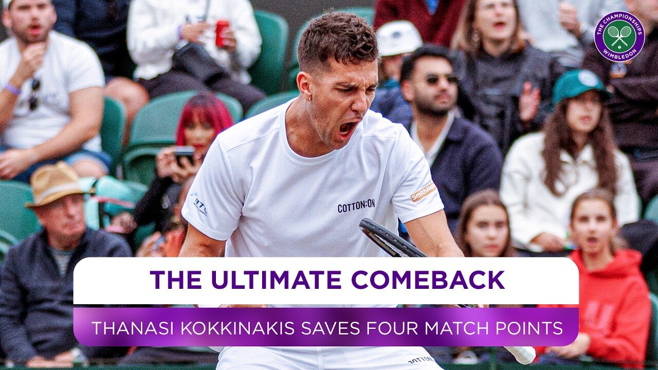 The ULTIMATE comeback - Thanasi Kokkinakis - Winning moment - First round - Wimbledon 2024