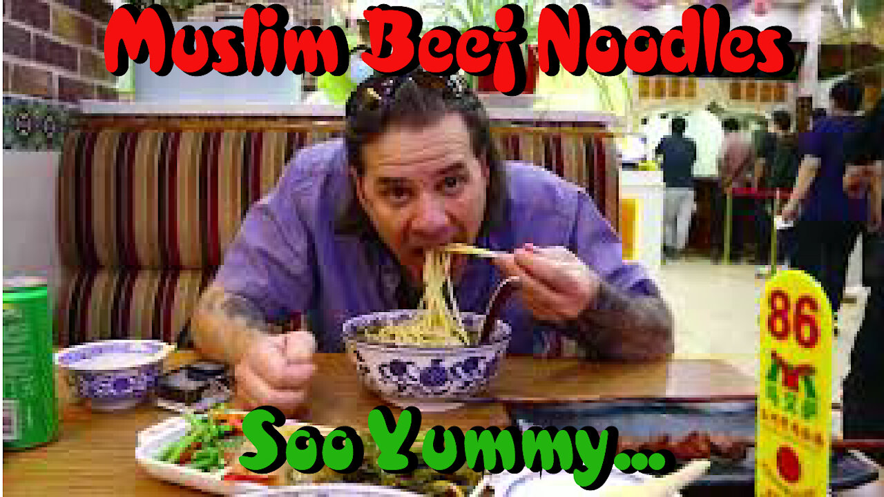 Muslim Noodle restaurant in Beijing, China. Yummy beef noodle