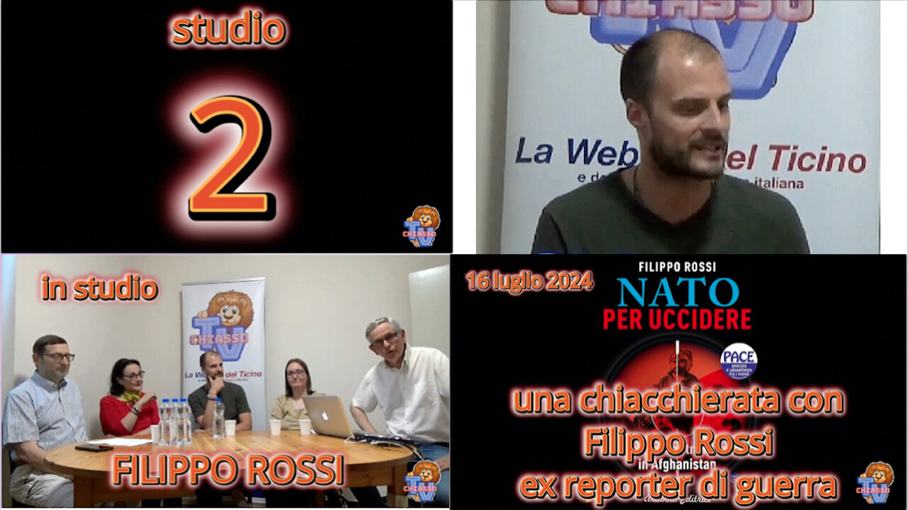 Studio 2 - 16 luglio 2024 - Una chiacchierata con l'ex reporter di guerra Filippo Rossi