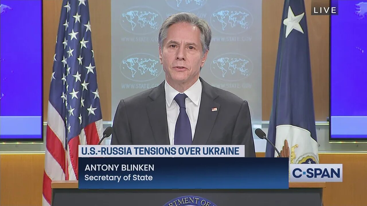 Secretary of State Antony Blinken Holds News Conference in Ukraine