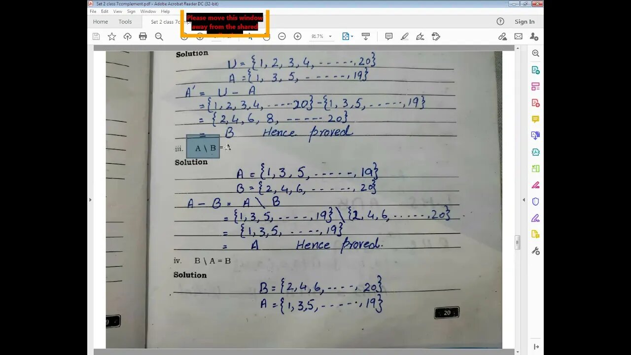 MATH B CLASS 7 22 APRIL 2021