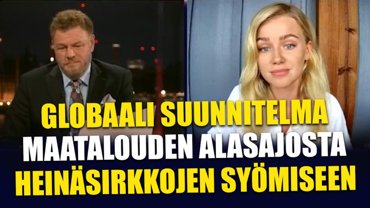 Globaali suunnitelma maatalouden alasajosta heinäsirkkojen syömiseen