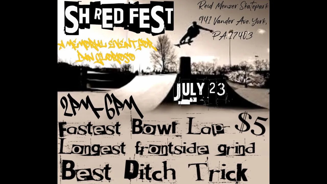 ShredFest '22 Event for Dan Glorioso