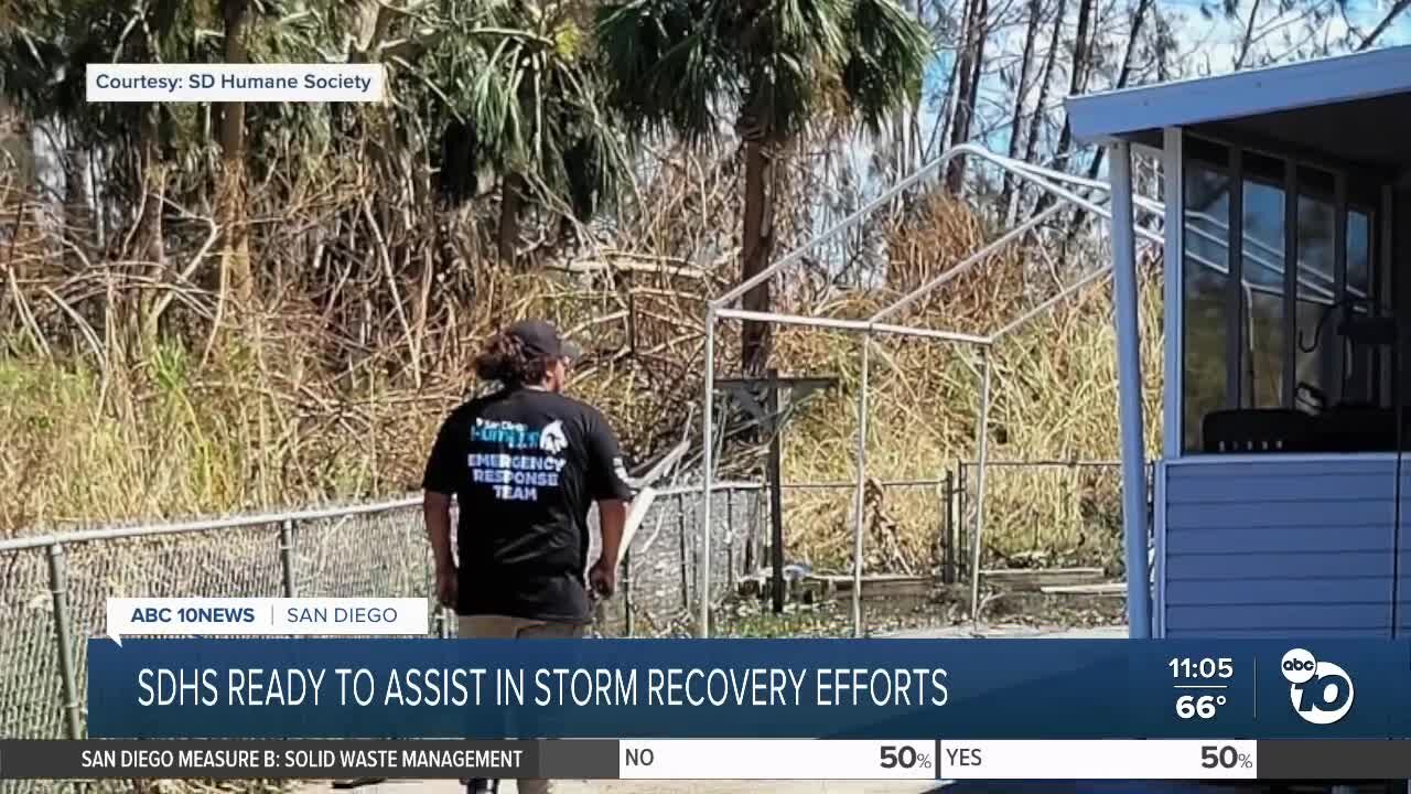 San Diego Humane Society ready to assist in storm recovery