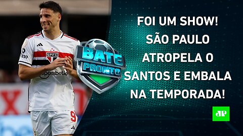 São Paulo GOLEIA o Santos e EMBALA com Dorival; Fla-Flu tem ARBITRAGEM MUITO POLÊMICA! | BATE PRONTO