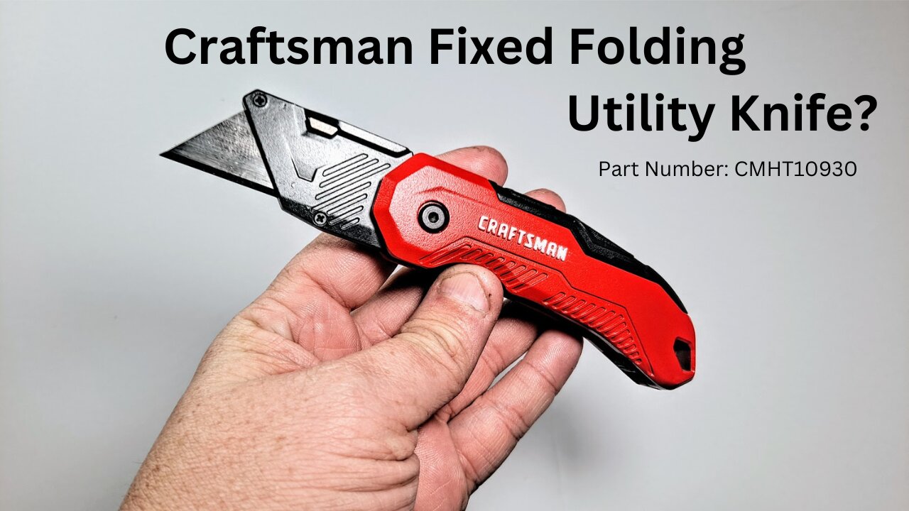 Craftsman Fixed Folding Utility Knife, How does that work?