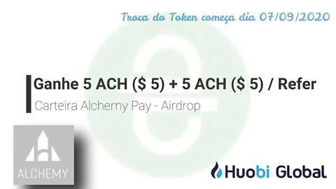 Airdrop - Eterno - Alchemywallet - 5$ na inscrição + 5$/referencia.