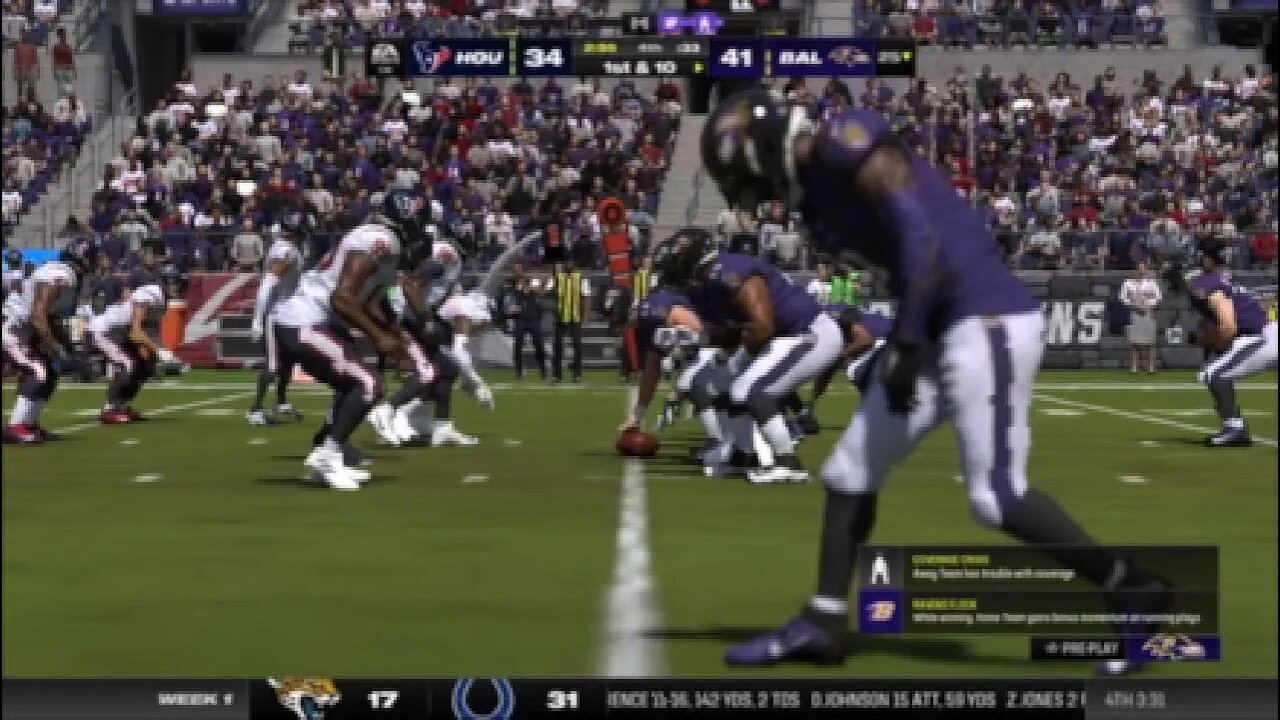 M24: Regular Season Game 1 4th Qtr Gameplay Texans @ Ravens PS5 4k60fps Performance Mode. #true2life