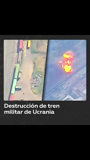 Rusia destruye tren militar ucraniano con municiones