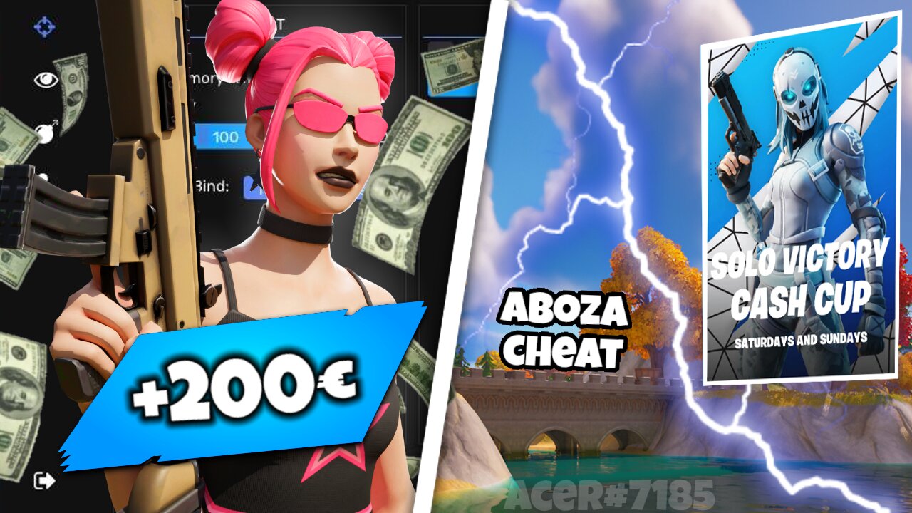 Using Aboza ch€ats to win 200€ in solo cash cup!