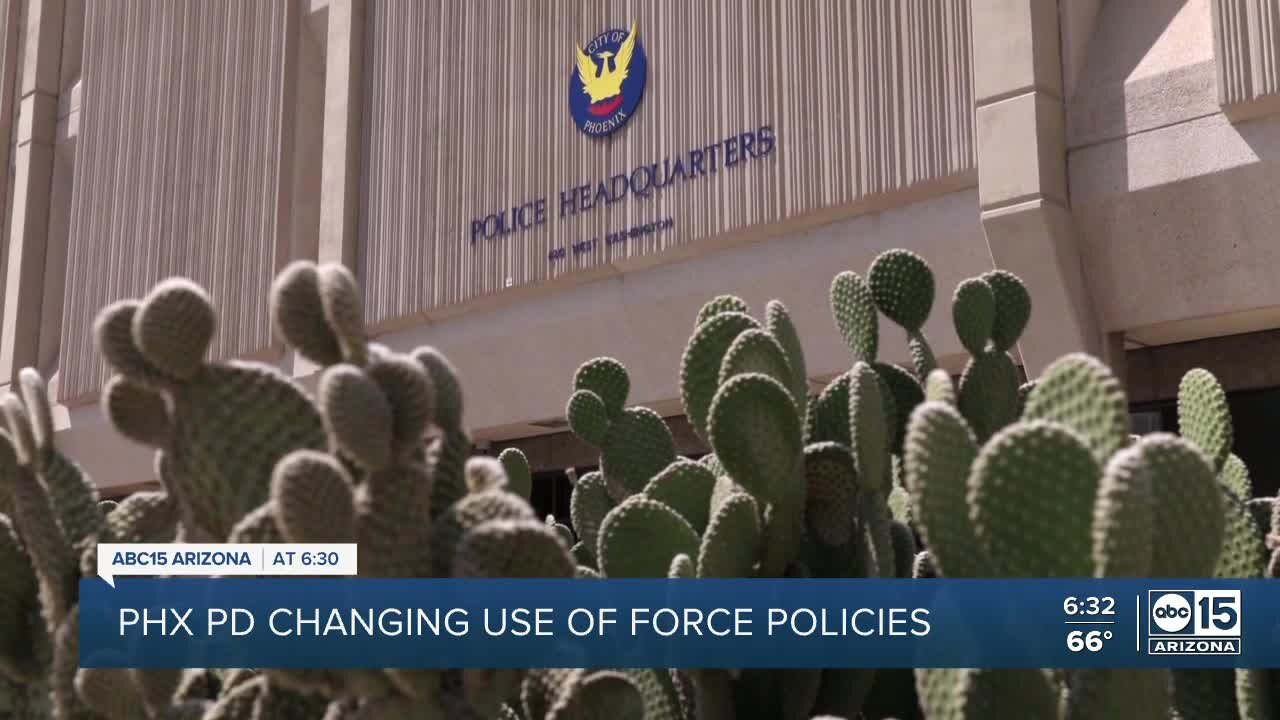 Phoenix PD is changing its use of force policies