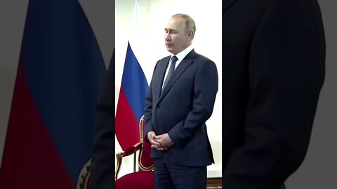 Putin looks aggravated as he's forced to wait 50 seconds for Turkey's President.